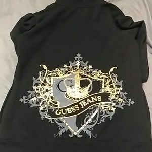 Guess jeans Black & gold NWOT hoodie SZ SP